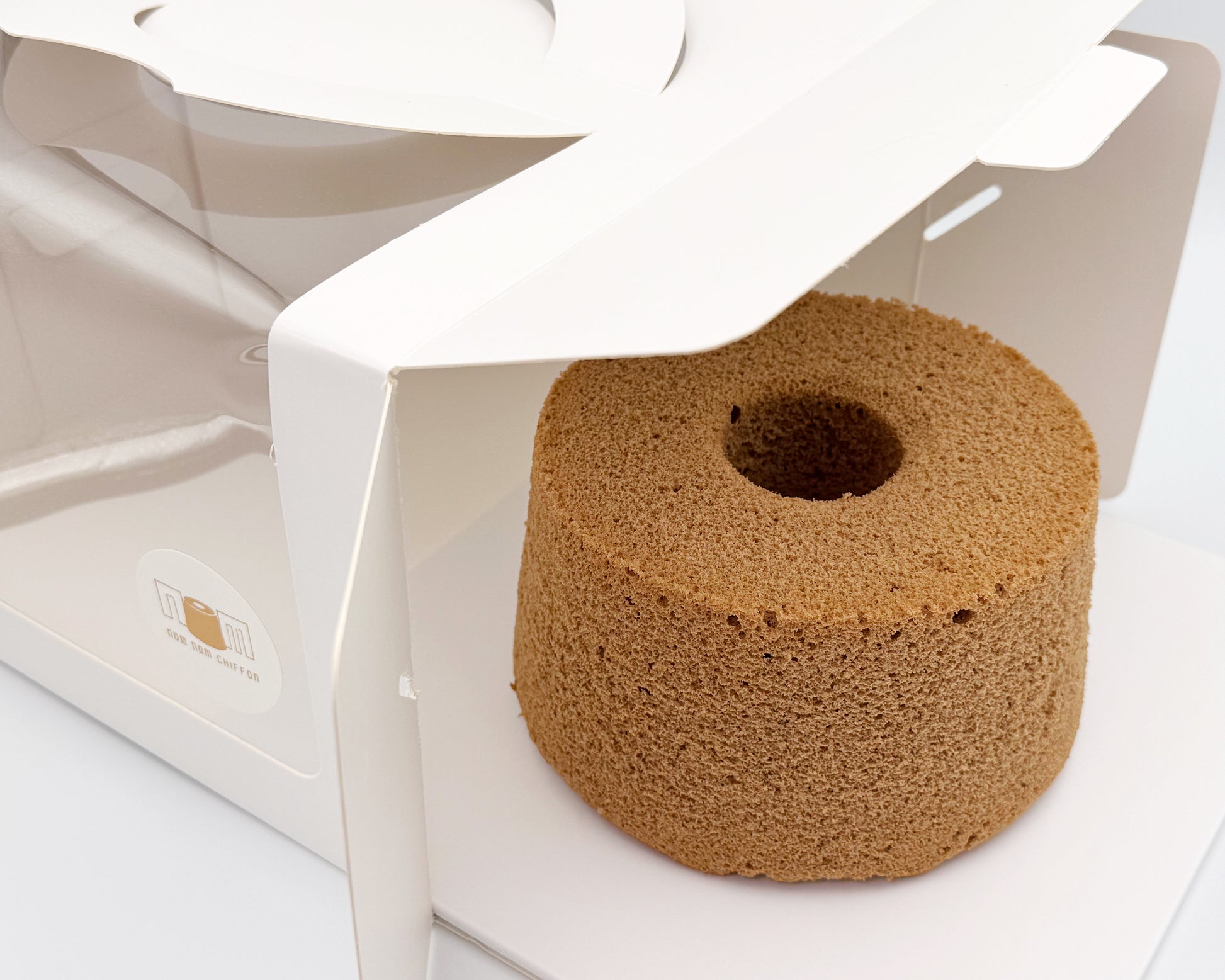 Naked earl grey chiffon cake, packaged