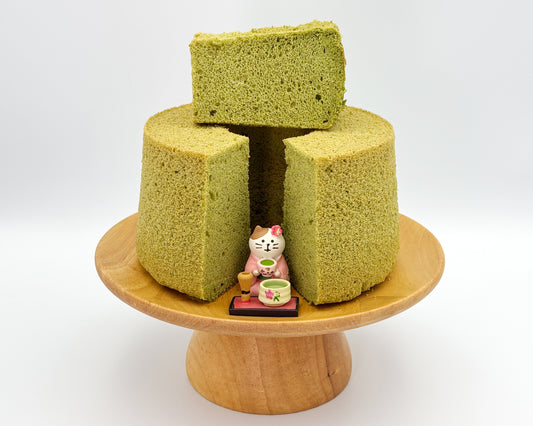 Naked premium matcha chiffon cake