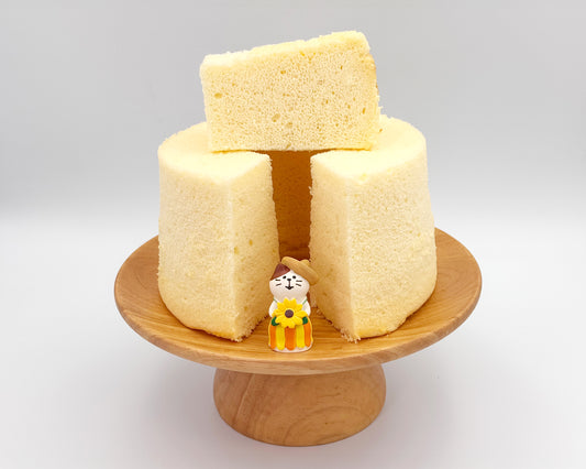 Naked vanilla chiffon cake