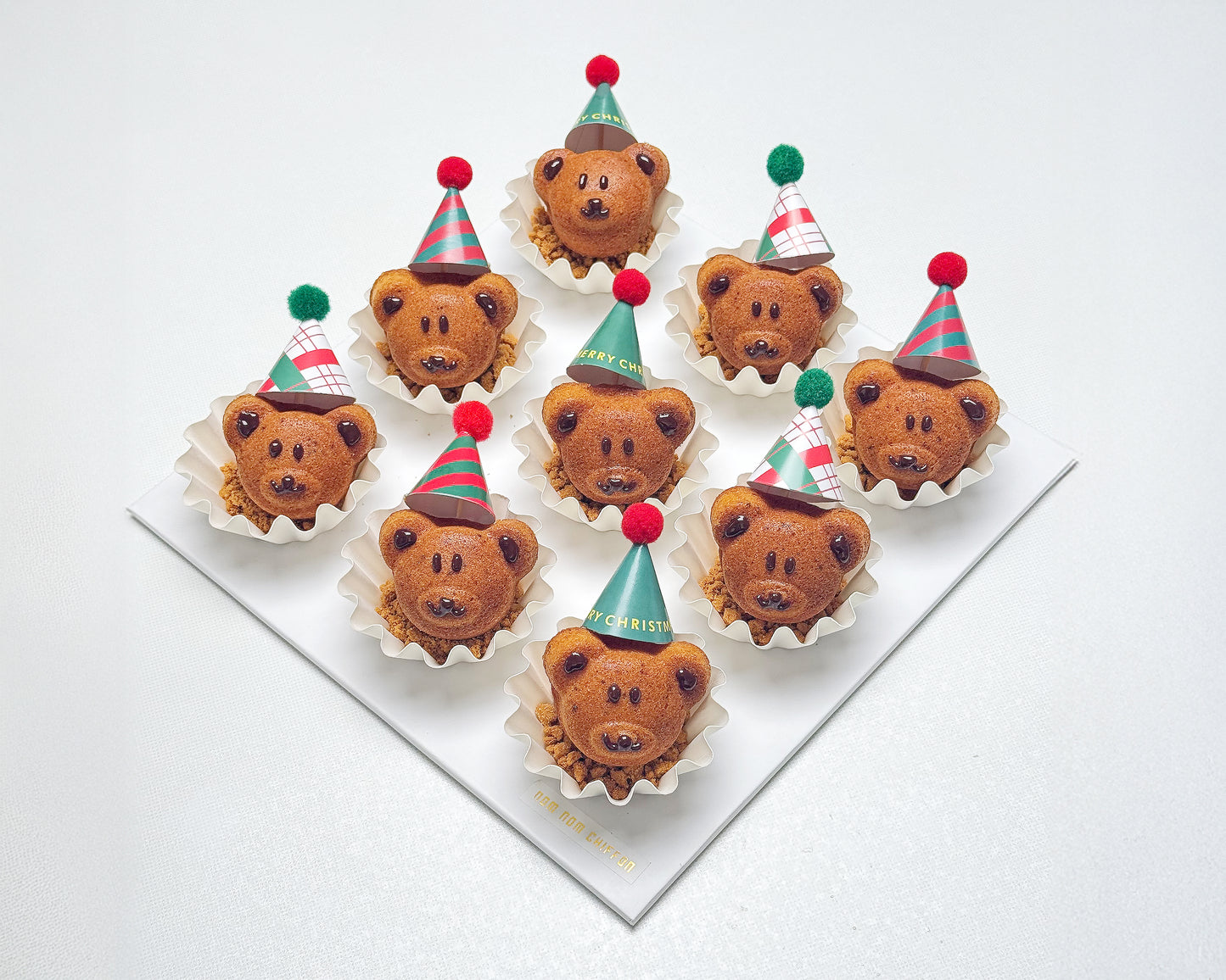 Christmas Bear Madelines (Box of 9)