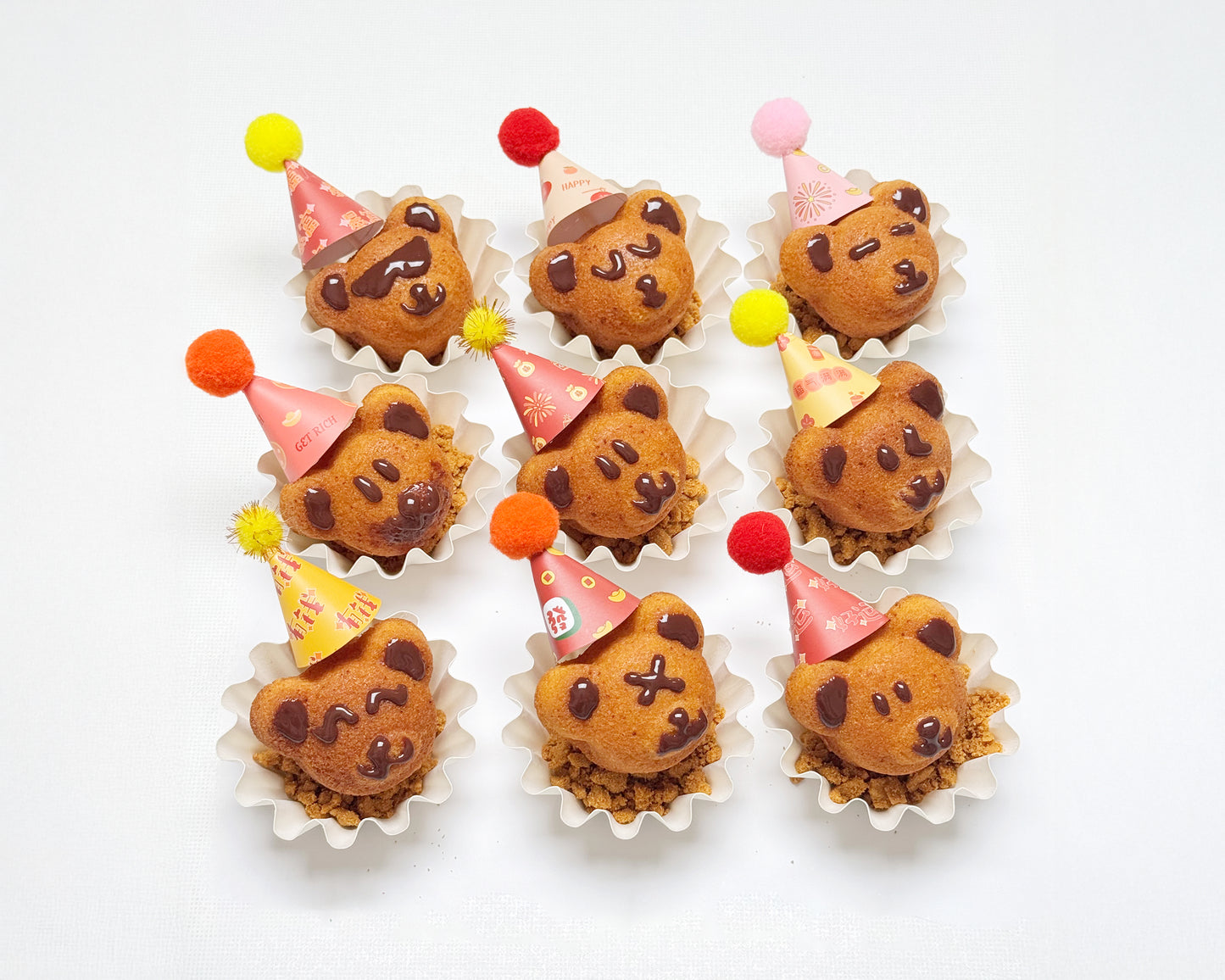 CNY Bear Orange Zest Madeleines