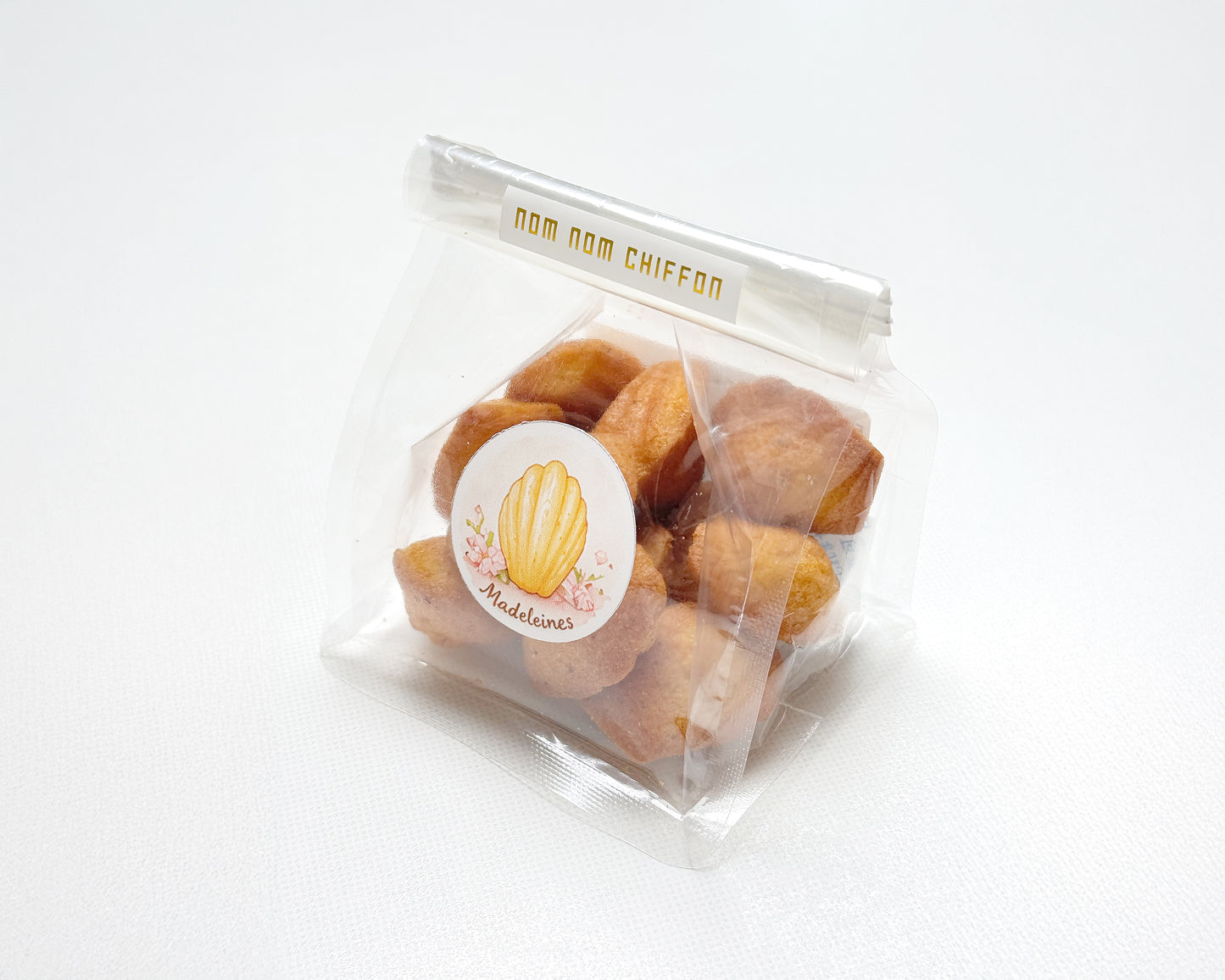 12 Packets of Mini Madeleines (with Customisable Stickers)