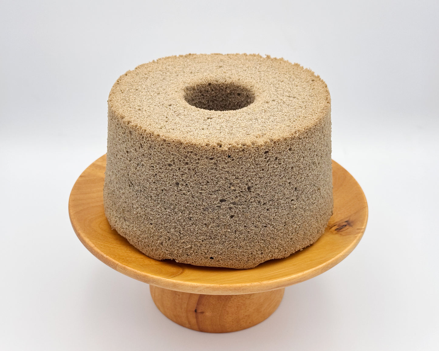 Naked black sesame chiffon cake