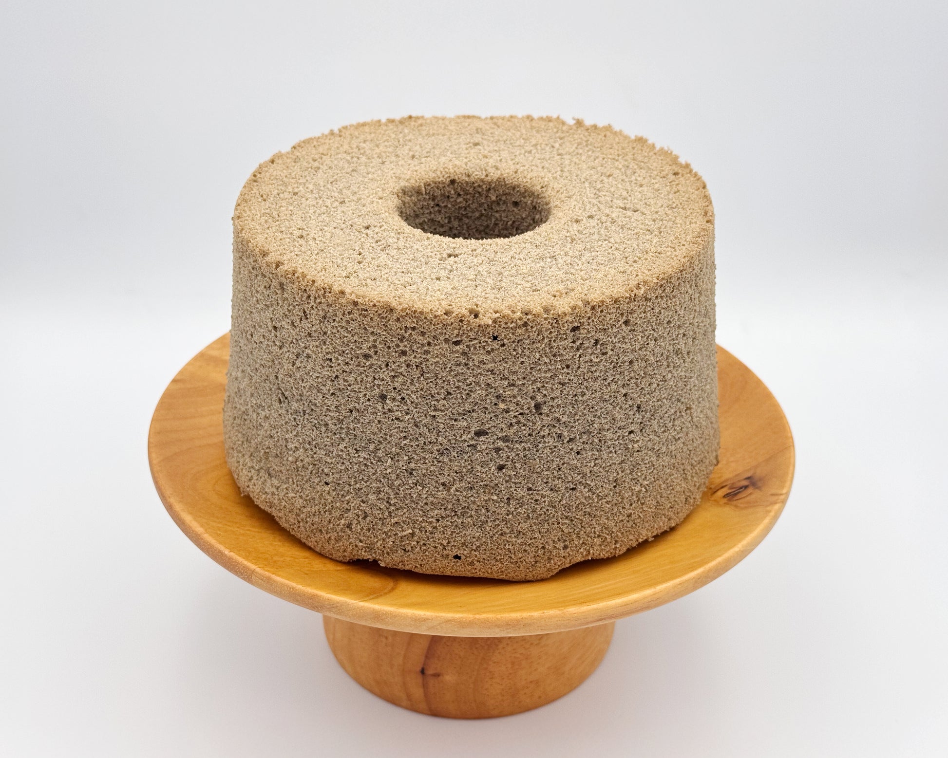 Naked black sesame chiffon cake